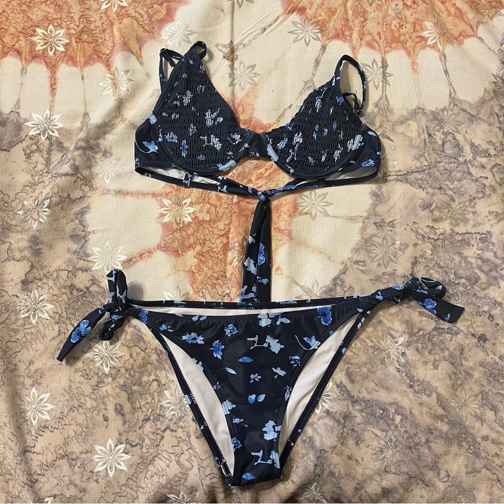 SHEIN Floral two piece bikini.